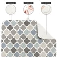 thumbnail image 5 of Boho Dish Drying Mat 18x24 Inch Light color Abstract Print Washable Absorbent Reversible Microfiber Kitchen Counter Pad Drying Mat for Dishes, 5 of 6