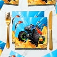 Monster Truck Theme Party Napkins - 40 Pack Disposable Paper Napkins ...