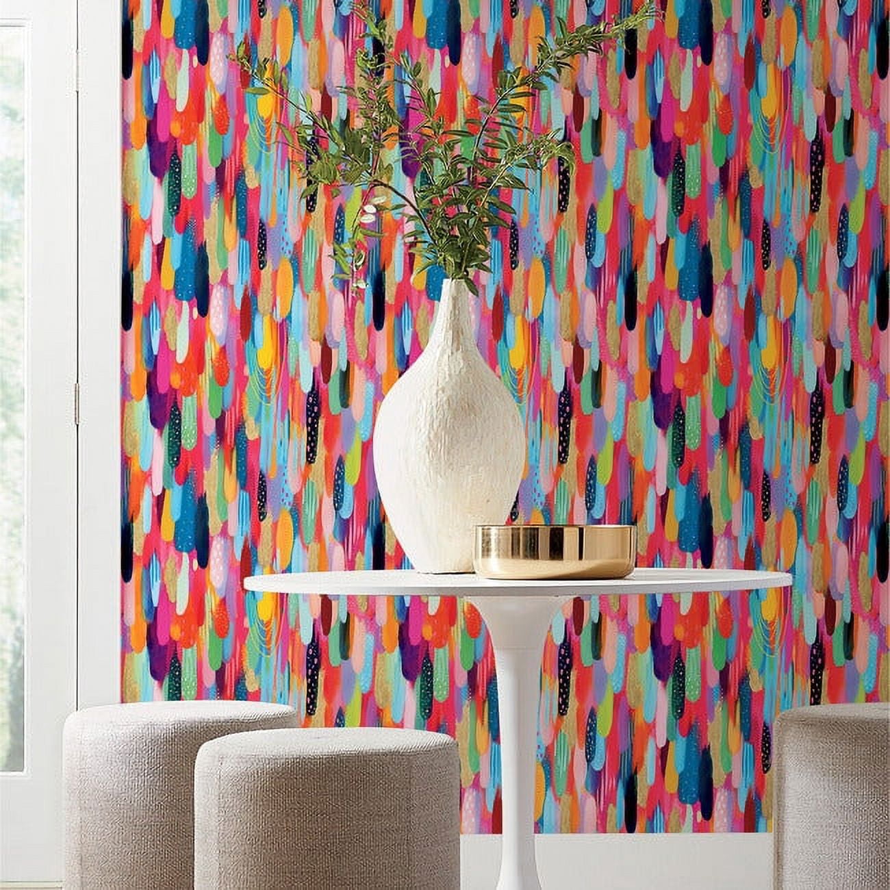 EttaVee Brushstroke Peel & Stick Wallpaper