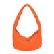 thumbnail image 3 of Bolsas de hombro para mujer Bolsa de compras de color sólido simple acolchado de tela (naranja) Hugtrwg Para Estrenar, 3 of 9