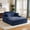 Blue, variant on Holaki 68" Oversized Boneless Convertible Lounge Sofa Indoor, Comfy Corduroy Lounge Deep Seat Sleeper Sofa Bed with 4 Pillows, Lounge Chair Bed for Living Room, Apartment & Small Space, Beige