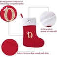 thumbnail image 2 of Bas de Noël, Bas de Tricot Personnalisés de Noël Moyen avec Lettres, Chaussettes de Père Noël Suspendues Rouges pour Décoration de Noël Cadeau de Noël, 2 of 4