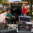 thumbnail image 4 of Portable Wheelchair Ramp, 5FT/6FT Aluminum Alloy Folding Ramp with Non-Slip Surface, Heavy Duty 600 lbs Capacity Mobility Aid for Home Steps, Doorways, Cars, 4 of 8