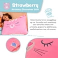 thumbnail image 3 of Funda de almohada Saint Eve Kids Pillow Pals Fuzzy Strawberry Cat, 3 of 6