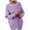 Purple, variant on Towmus Women's Oversized Sweaters Batwing Sleeve Mock Neck Jumper Tops Chunky Knit Pullover cute Sweater