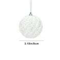 thumbnail image 3 of Fiudx Adornos para Árbol de Navidad, Elegantes Bolas de Espuma con Recubrimiento En Polvo Azul y Blanco, Decoración Navideña Versátil, Perfectos para Árboles y Coronas, Ligeros (8 Cm), Ideales para F, 3 of 6