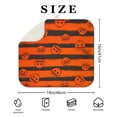 thumbnail image 4 of Halloween Striped Pumpkin Pattern Dish Drying Mat for Kitchen 1 Pack, Ultra Absorbent Microfiber Dishes Drainer Mats,16x18in(41x46cm), 4 of 6