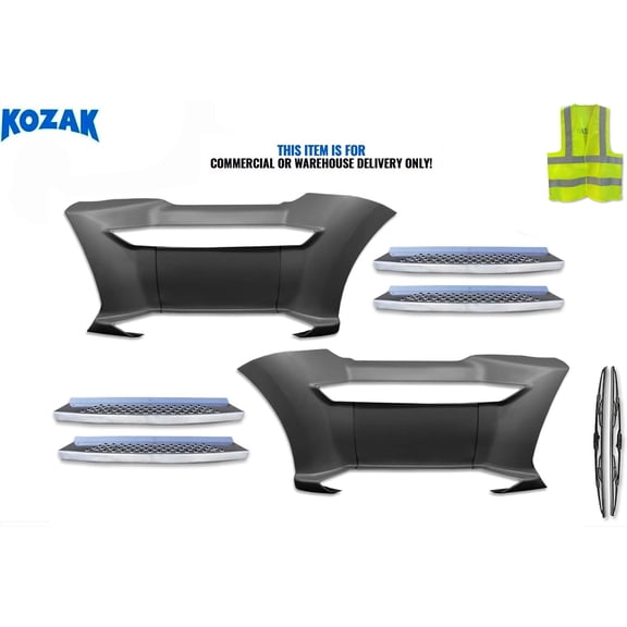 Kozak Replacement Front Step Fairing Panel Compatible with T680 with Steps, Wipers, and Logo