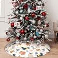 thumbnail image 5 of Lsque Dogs Print Christmas Tree Skirt, Tree Skirt with Ties or Velcro, Perfect for Holiday Decorations, Halloween, and New Year-36", 5 of 7