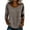 Gray, variant on Womens Lace Patch Casual Dressy Blouses 3/4 Sleeve Length Tops Trendy Shirts Round Neck Loose Fit Tunic Top M