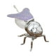 thumbnail image 4 of Tarro de miel de abeja, condimento con cuchara, tarro de miel de abeja para la cena y la cocina violeta plata, 4 of 9