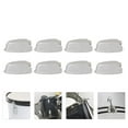 thumbnail image 4 of 8 Sets Double end Snare Drum Lugs Connector Drum Set Parts Accessories (Silver), 4 of 9