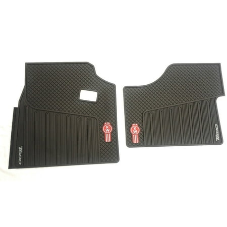 Kenworth Oem T680 Black Rubber Floor Mats W Red Logo Fits 2013