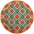 thumbnail image 4 of SAFAVIEH Four Seasons FRS455L Light Blue / Red Rug, 4 of 10