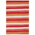 thumbnail image 1 of Trans-Ocean Imports VCF80431324 8 x 10 Pi Liora Mannequin Visions II Peint Rayures Tapis Intérieur & Extérieur&44; Rouge, 1 of 1