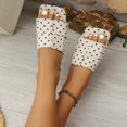 thumbnail image 5 of Agkizg Womens Indoor Outdoor Slides, Beach Walking Sandals, Print Squares Toe Flat Slide Sandals Casual Indoor Outdoor Daily Comfortable Slippers, 5 of 7
