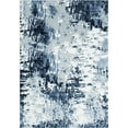 thumbnail image 2 of Abani Arto Collection Blue White 5 x 8 Distressed Modern Area Rug, 2 of 5