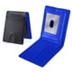 thumbnail image 5 of Clip de billetes cartera de cuero fina biplegable de cuero bloqueador RFID Ventana Portatarjetas minimalistas 12 ranuras para tarjetas Clip metálico Caja de regalo azul negra naranja, 5 of 6