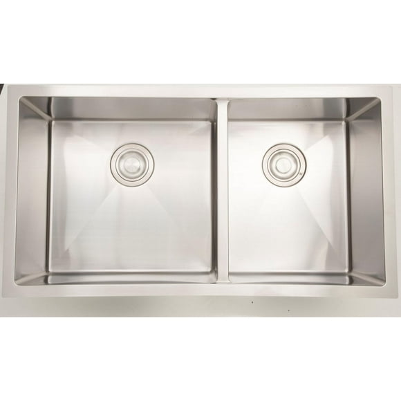American Imaginations 33-in. W CSA Approved Stainless Steel Kitchen Sink With 2 Bowl And 18 Gauge AI-27491