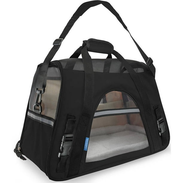 OxGord Soft Sided Pet Carrier, FAA Airline Approved, Black Walmart