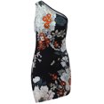 thumbnail image 6 of Ichuanyi Woman Dress, Clearance Summer Women Casual Solid One Shoulder Sleeveless Flower Printing Sexy Irregular Dress, 6 of 8