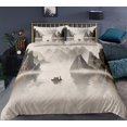 thumbnail image 1 of Landscape Painting Bedding Set Scenery Soft Bed Linen Home Decor Single Twin Full Size For Adults Ink And Wash Duvet Cover Set, 1 of 7
