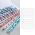 thumbnail image 4 of Loose Leaf Rings, 12mm Diameter Small Closed Column Lock Design Binding Spine DIY Cuttable  For School White, 4 of 8