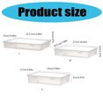 thumbnail image 3 of Clear Storage Container Stackable File Storage Box Water Resistant Document Organiser Case for Notebook Certificates, 3 of 9