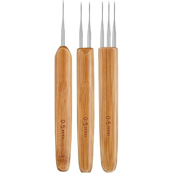3 Pcs Dreadlocks Crochet Hooks Hair Weaving Crochet Needles Braid Hair Dreadlocks Needle Carpet Making Needle Hair Latch Hook Tool for Craft