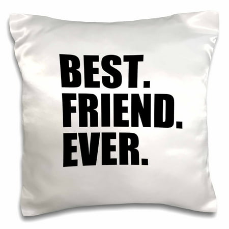 3dRose Best Friend Ever - Gifts for BFFs and good friends - humor - fun funny humorous friendship gifts - Pillow Case, 16 by