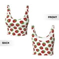 thumbnail image 5 of Lsque Hand Drawn Strawberry Printed Women'S Sports Bra, Compression, Moisture Wicking, High-Impact Sports Bra For Women,Supportive sports bra-XX-Large, 5 of 9