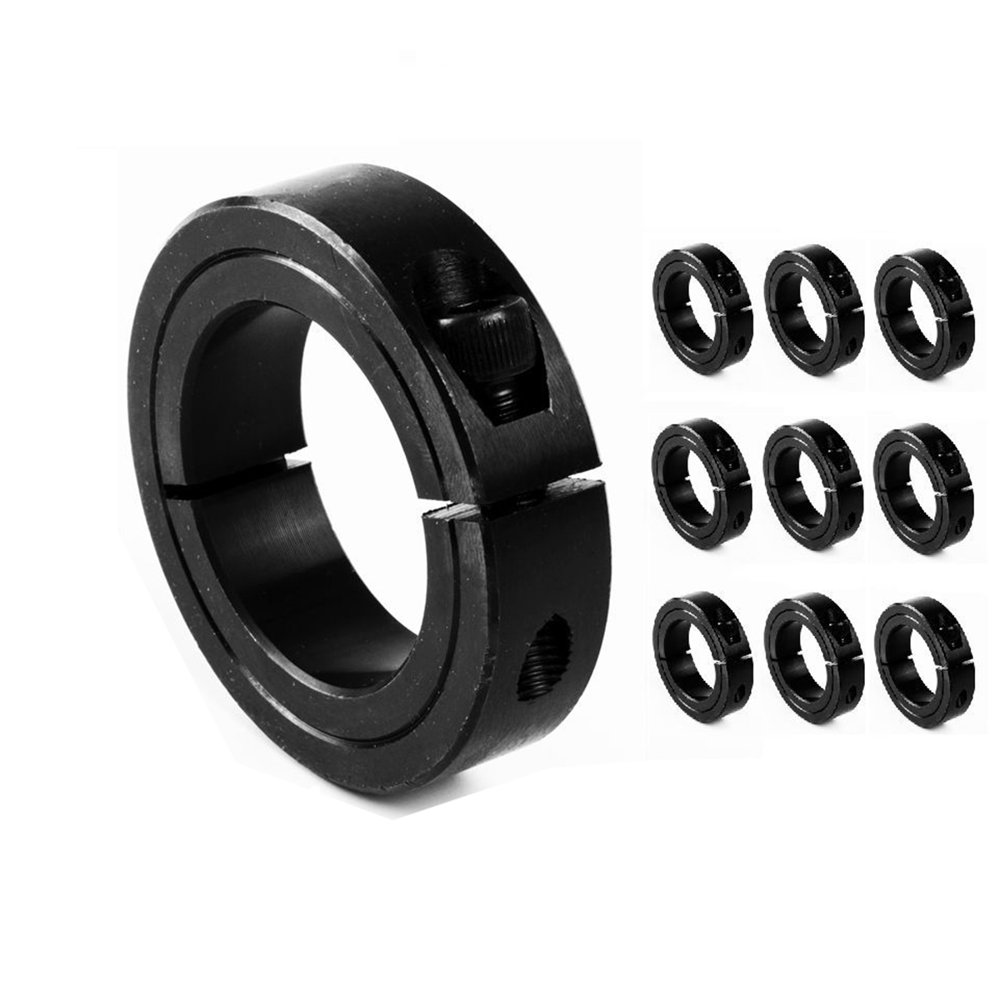 3/4" Bore Single Split Shaft Collar Black Oxide Set Screw Style (10 PCS