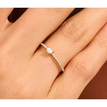 vylahjewellery 1.50 Ct Brilliant Round Cut 18K Rose Gold Diamond Ring Moissanite Engagement Ring Gif for Her