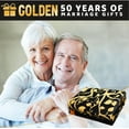 thumbnail image 7 of 50th Anniversary Throw Blanket Gifts 50th Golden Wedding for Couple Parents Grandparents Friends Golden 50 Years of Marriage Gift Ideas Throw Blankets 60"X 50", 7 of 7