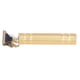 thumbnail image 5 of Recortadora de pelo con cuchilla en T, recargable por USB, eléctrica, compacta, portátil, profesional, para hombres, kit de aseo, diseño dorado metálico, 5 of 14