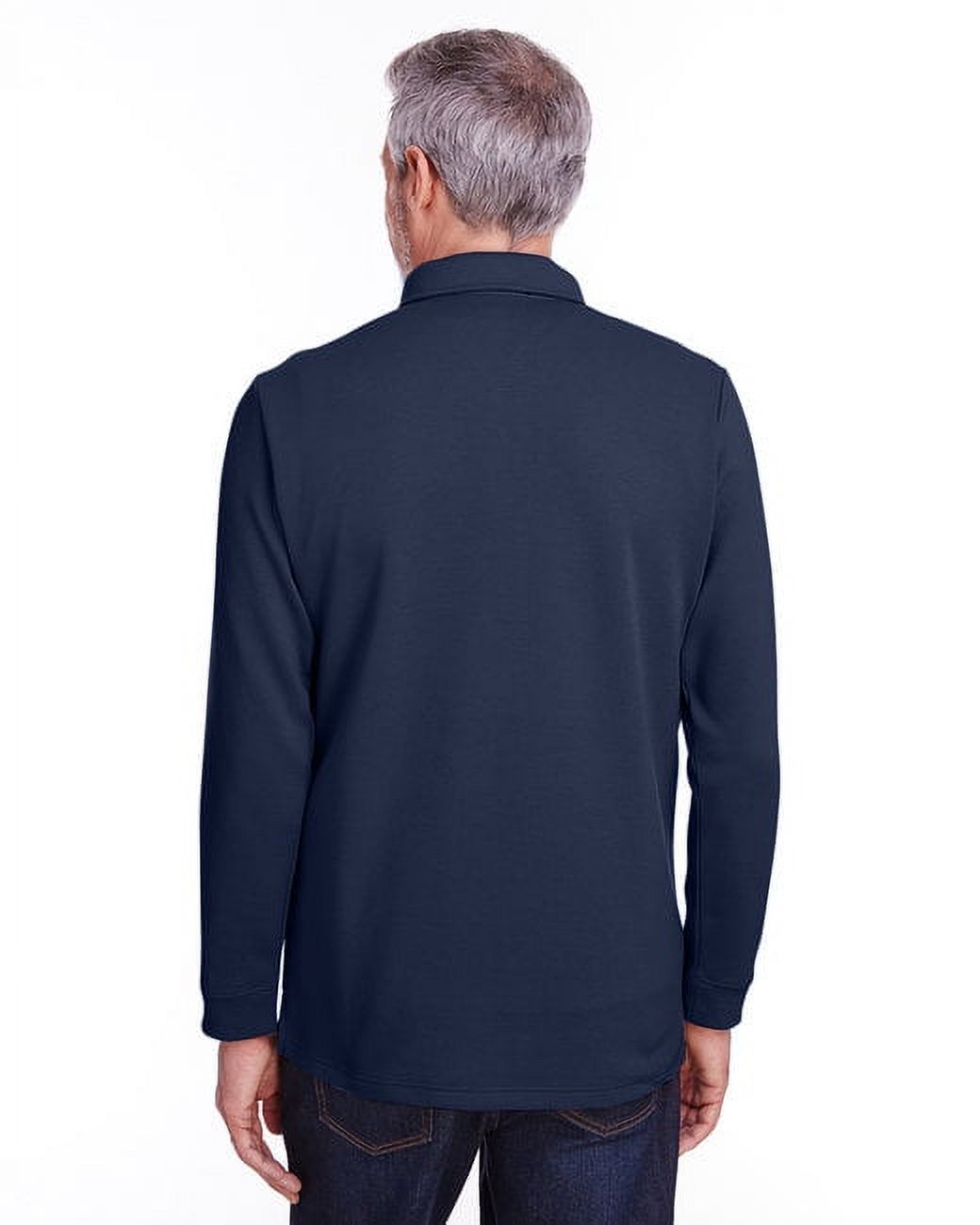 Adult StainBloc™ Pique Fleece Pullover Jacket - DARK NAVY - M - image 2 of 2