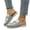 Gray, variant on Womens Woven Strap Beaded Sandal , Boho Floral Sandals Braided StrapSandals ,Accents for Summer Beach and Casual Daily Wear, Comfortable Cushioned Insole
