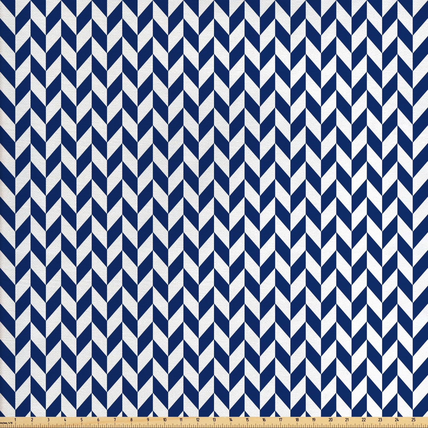 Herringbone Fabric by The Yard, Diagonal Style Repeating Pattern