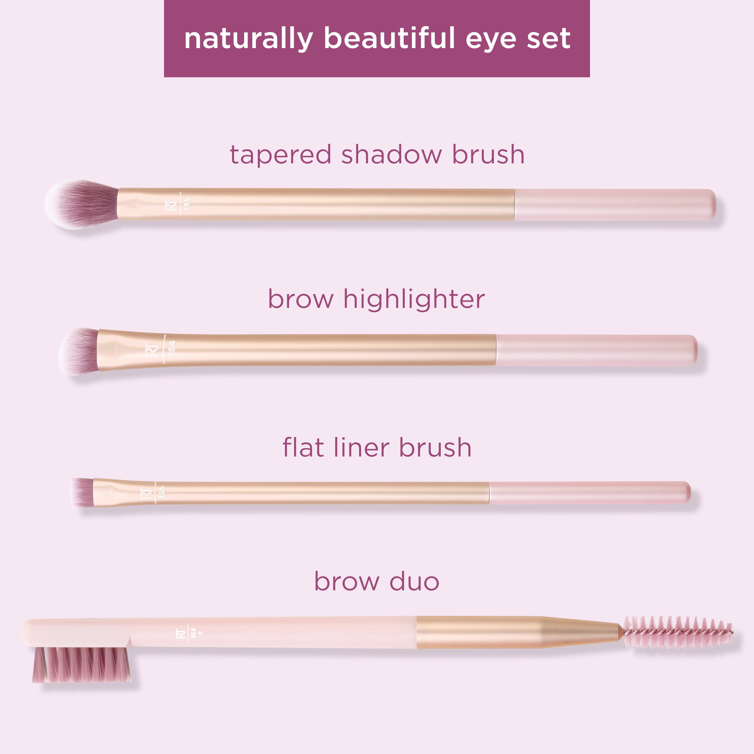 Real Techniques Naturally Beautiful Eye Set Pennelli make-up donna Set