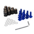 thumbnail image 1 of Motorcycle Wind Screen Shield Alu M5x16mm Screw Bolt Washers kit Blue 10 Pack, 1 of 7