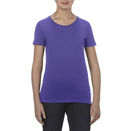 Missy 4.3 oz., Ringspun Cotton T-Shirt - PURPLE - 2XL