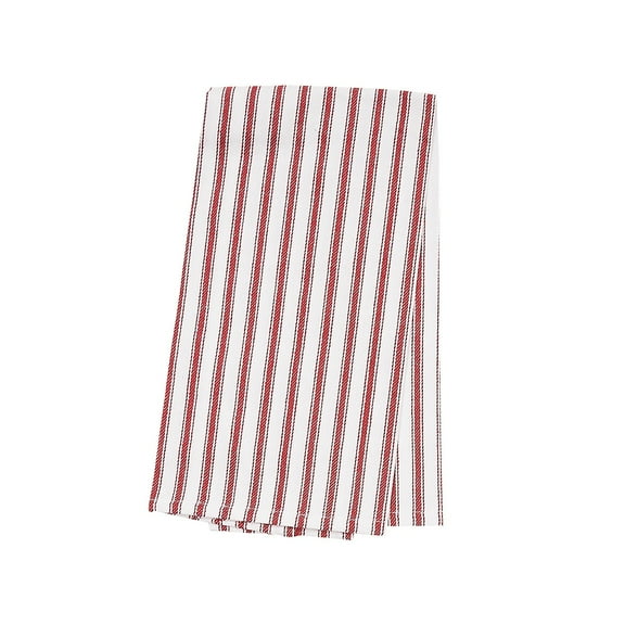 Ticking Stripe Patriotic Usa 4Th Of July Memorial Day Labor Day Americana Liberty Independence Day Crimson Woven Kitchen Towel Decor Decoration