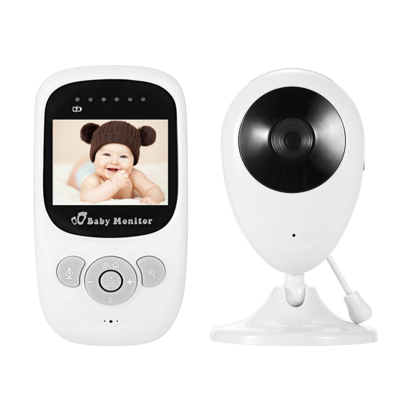 Video Baby Monitor Camera 2-Way Talk 3.5" Digital Wireless Night Vision LCD Play 