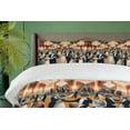thumbnail image 4 of Ambesonne Cat Duvet Cover Set, Waltz Dancing Kitty Couples, Queen, Petrol Blue and Orange, 4 of 6