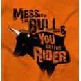 thumbnail image 2 of Mess With Bull Get the Rider Southern Men's Graphic T Shirt Tees Brisco Brands M, 2 of 6