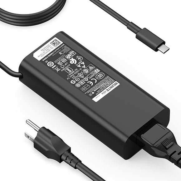 ccwonima 65W USB-C Charger for Dell, Compatible with Dell Latitude Inspiron Chromebook XPS 13 Computer Type C Laptop Power Adapter PD Fast Charging with USB C Cable