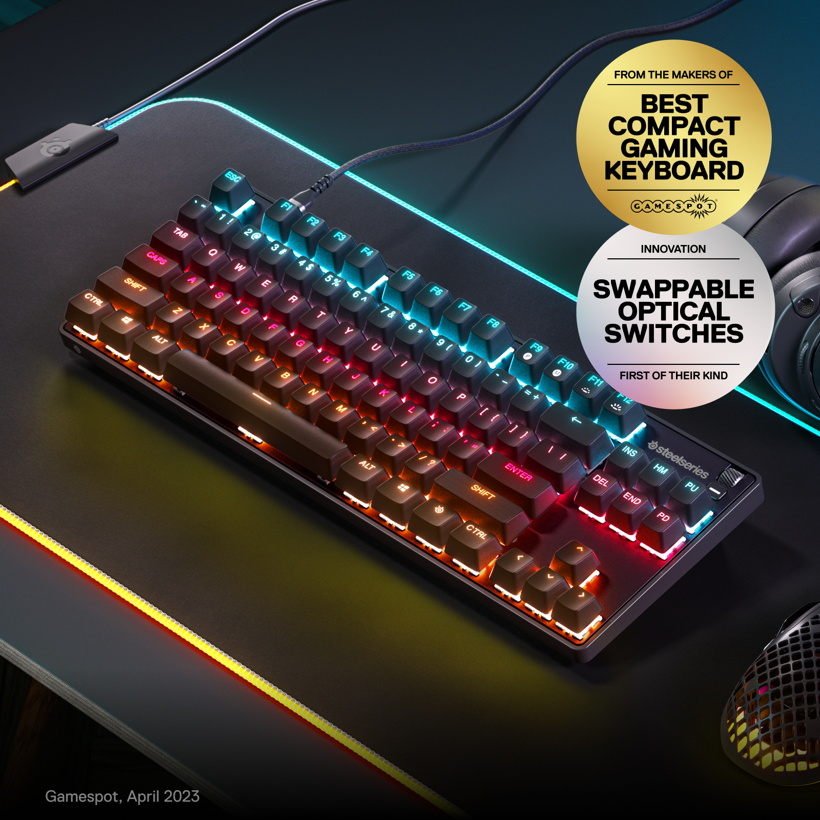 SteelSeries Apex 9 TKL Mechanical Gaming Keyboard photo 7