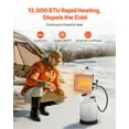 thumbnail image 2 of VEVOR Propane Tank Top Heater 13000 BTU Rapid Heating Infrared Single Burner, 2 of 9