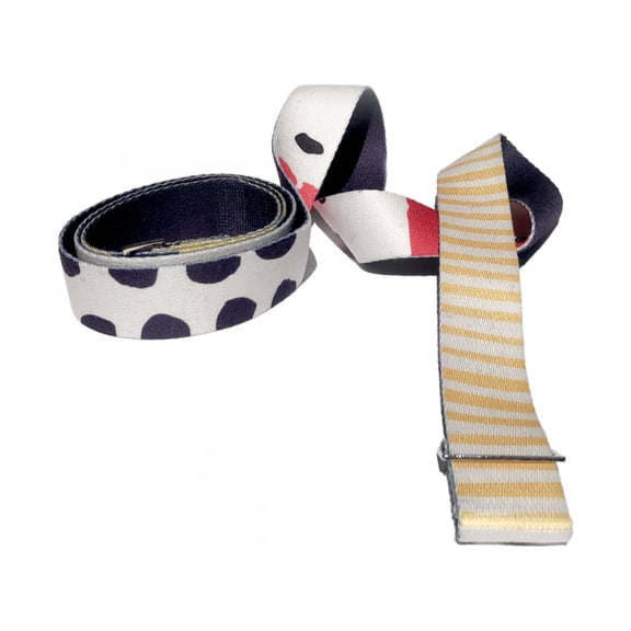 YUNE YOGA - Yoga Mat Carry Stretch Strap, Two-in-One, 100% Cotton Metal Buckles The Leo