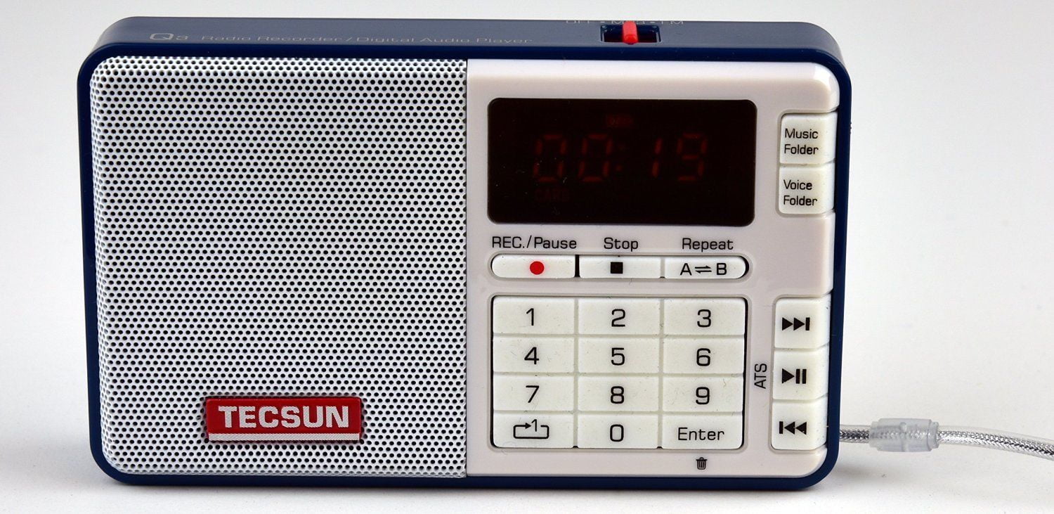 Tecsun Portable AM/FM Radio, Blue, Q3-Blue - Walmart.com